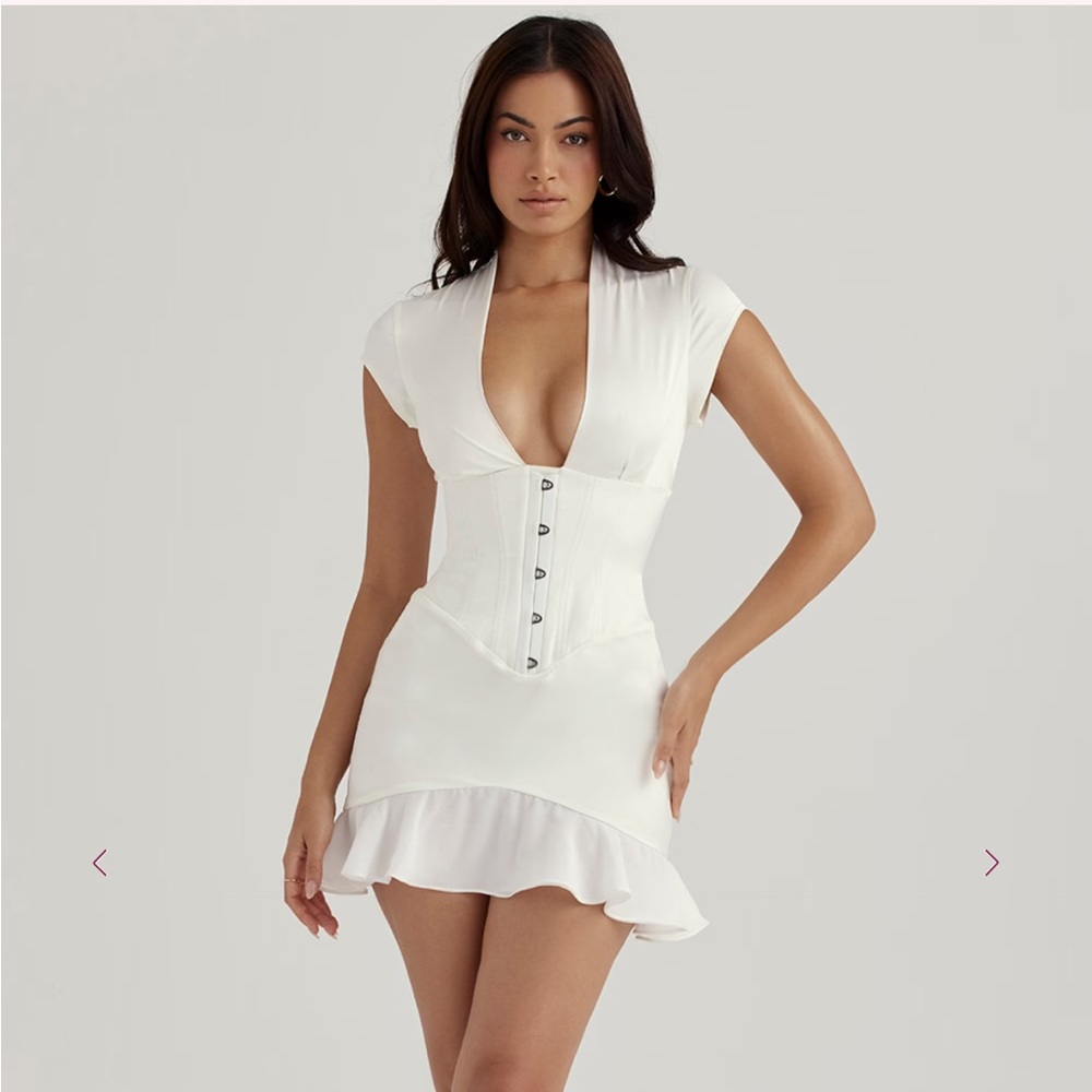 House of CB White Mini Dress